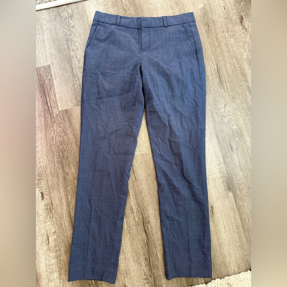Banana Republic Navy Blue Sloan Fit Ankle Dress Pants - Career Office